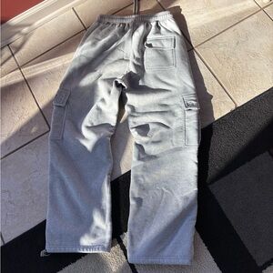 Men's Gray Cargo Sweatpants